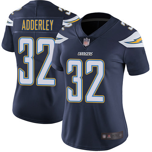 Nike Los Angeles Chargers #32 Nasir Adderley Navy Blue Team Color Women's Stitched NFL Vapor Untouchable Limited Jersey Womens
