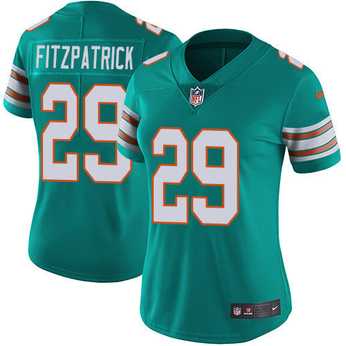 Nike Miami Dolphins #29 Minkah Fitzpatrick Aqua Green Alternate Women's Stitched NFL Vapor Untouchable Limited Jersey Womens
