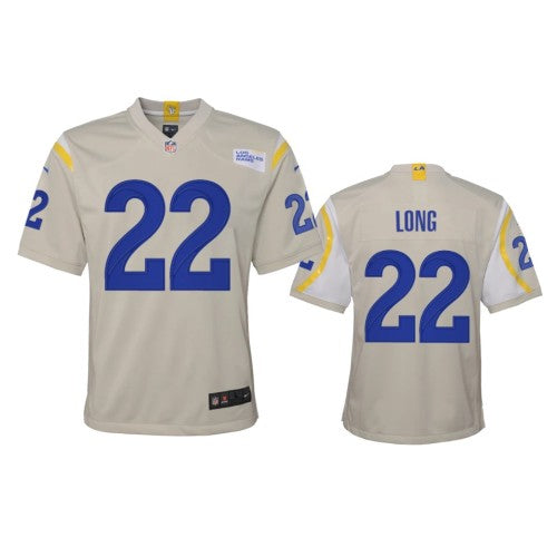 Los Angeles Los Angeles Rams #22 David Long Youth Nike Game NFL Jersey - Bone Youth