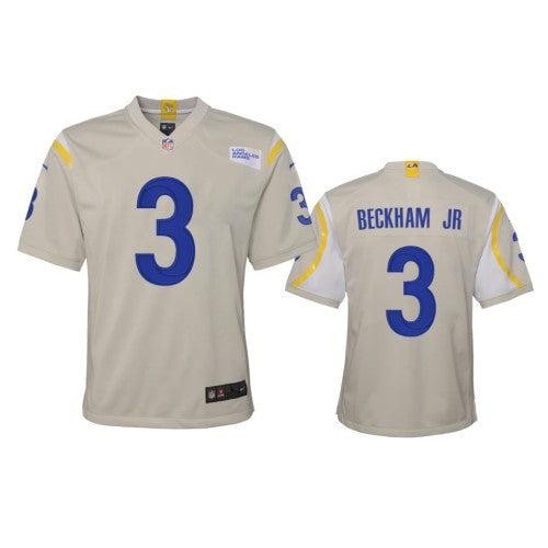 Los Angeles Los Angeles Rams #3 Odell Beckham Jr. Youth Nike Game NFL Jersey - Bone Youth