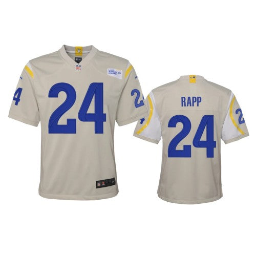 Los Angeles Los Angeles Rams #24 Taylor Rapp Youth Nike Game NFL Jersey - Bone Youth