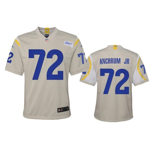Los Angeles Los Angeles Rams #72 Tremayne Anchrum Jr. Youth Nike Game NFL Jersey - Bone Youth