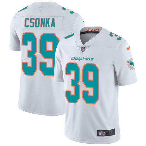 Nike Miami Dolphins #39 Larry Csonka White Men's Stitched NFL Vapor Untouchable Limited Jersey Men's