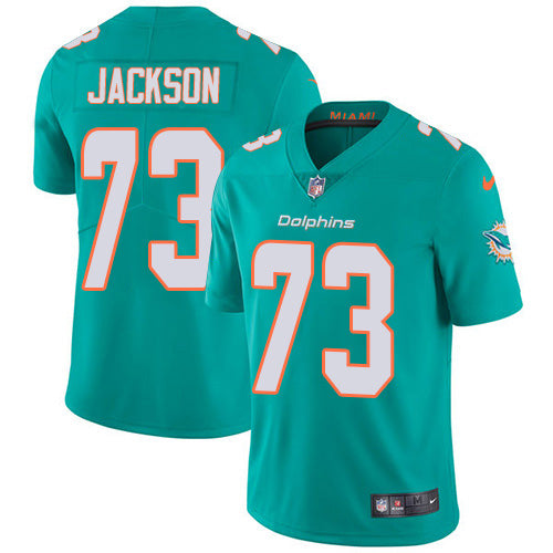 Nike Miami Dolphins #73 Austin Jackson Aqua Green Team Color Men's Stitched NFL Vapor Untouchable Limited Jersey Men's