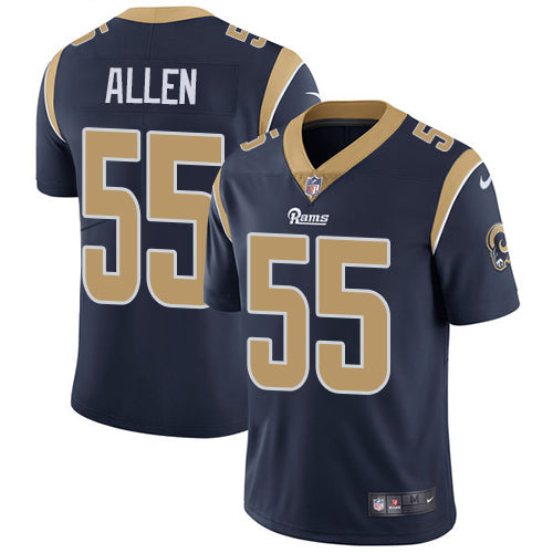Nike Los Angeles Rams #55 Brian Allen Navy Blue Team Color Men's Stitched NFL Vapor Untouchable Limited Jersey Men's