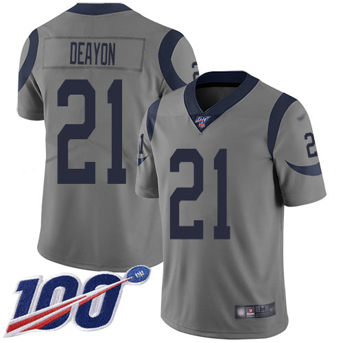Nike Los Angeles Rams #21 Donte Deayon Gray Men's Stitched NFL Limited Inverted Legend 100th Season Jersey Men's