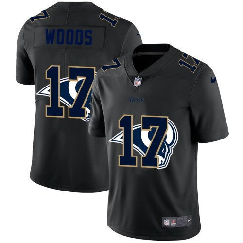 Los Angeles Los Angeles Rams #17 Robert Woods Men's Nike Team Logo Dual Overlap Limited NFL Jersey Black Men's