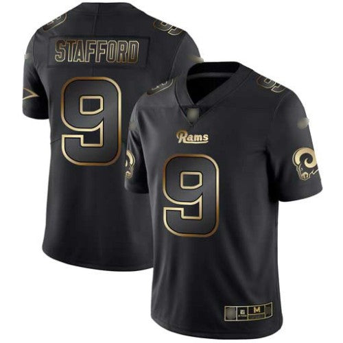 Los Angeles Los Angeles Rams #9 Matthew Stafford Black/Gold Men's Stitched NFL Vapor Untouchable Limited Jersey Men's