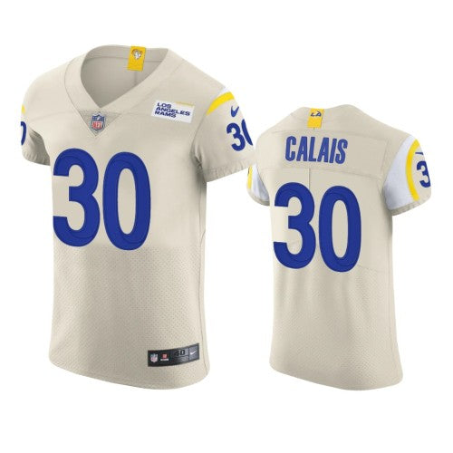 Los Angeles Los Angeles Rams #30 Raymond Calais Men's Nike Vapor Elite Player NFL Jersey - Bone Men's