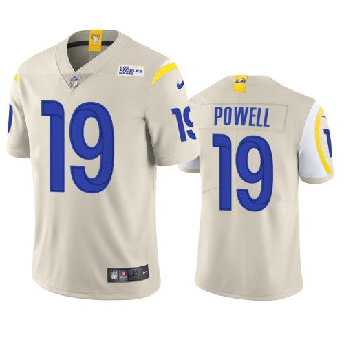 Los Angeles Los Angeles Rams #19 Brandon Powell Men's Nike Vapor Limited NFL Jersey - Bone Men's