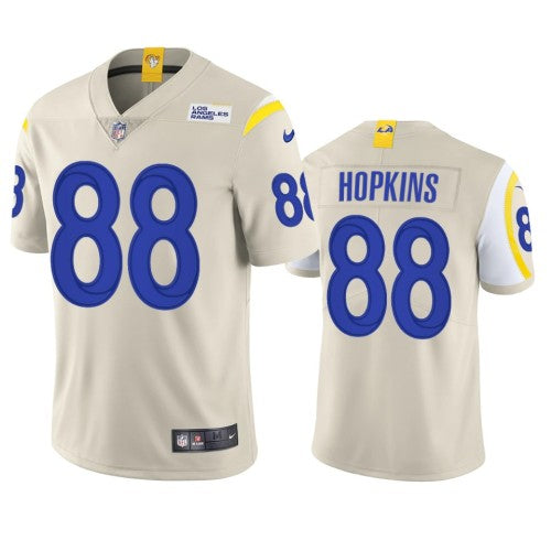 Los Angeles Los Angeles Rams #88 Brycen Hopkins Men's Nike Vapor Limited NFL Jersey - Bone Men's