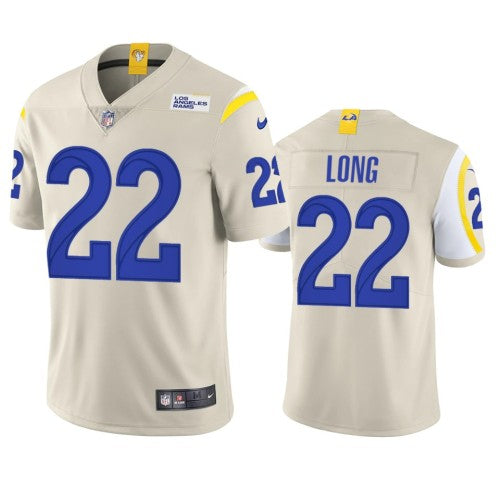 Los Angeles Los Angeles Rams #22 David Long Men's Nike Vapor Limited NFL Jersey - Bone Men's