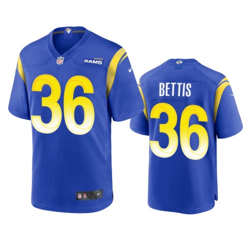 Los Angeles Los Angeles Rams #36 Jerome Bettis Men's Nike Game NFL Jersey - Royal Men's