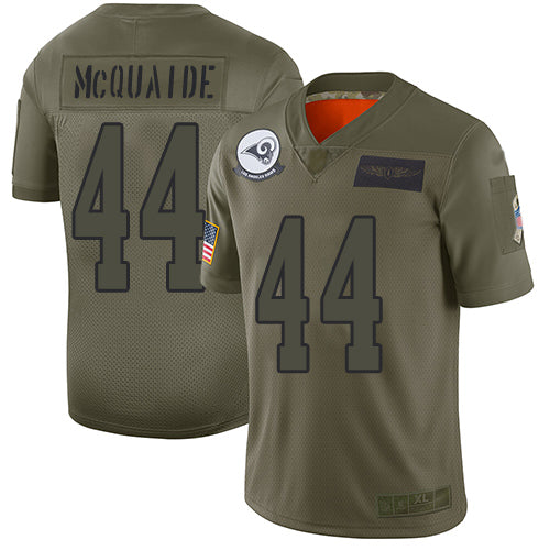 Nike Los Angeles Rams #44 Jacob McQuaide Camo Men's Stitched NFL Limited 2019 Salute To Service Jersey Men's